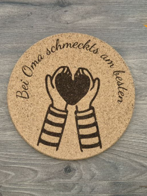 Korkuntersetzer für Töpfe & Tassen – personalisierbar