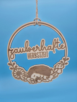 Eingangsschild – liebevolle Herbstdeko für die Haustür