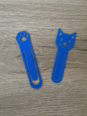 Lesezeichen – Pfote oder Katzenköpfchen